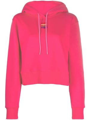 MSGM mini rainbow-logo hoodie - Pink