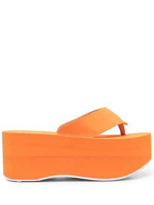 MSGM open-toe platform sandals - Orange