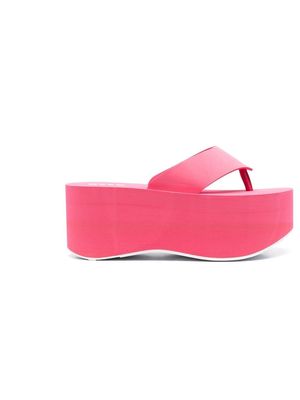 MSGM open-toe platform sandals - Pink