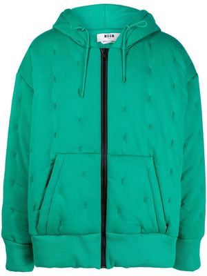 MSGM padded hooded jacket - Green