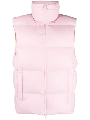 MSGM padded zip-fastening gilet - Pink