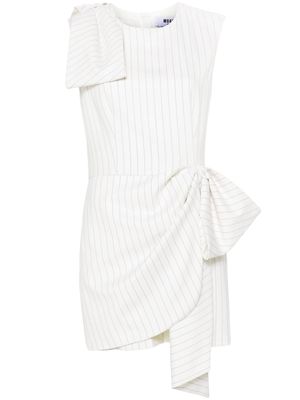 MSGM pinstripe-pattern dress - White