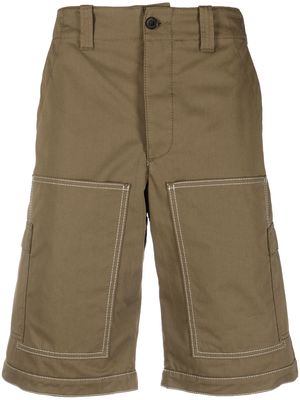 MSGM plain cotton bermuda shorts - Green