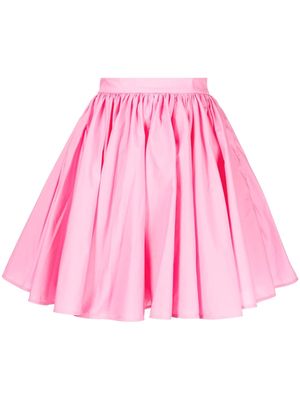 MSGM pleated cotton mini skirt - Pink