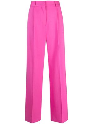 MSGM pleated straight-leg trousers - Pink