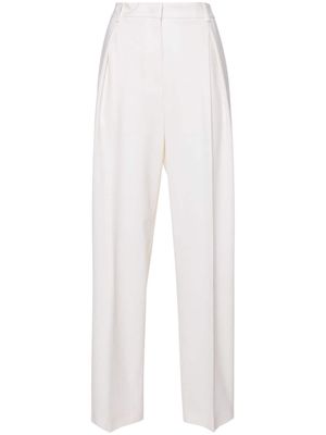 MSGM pleated tailored wool trousers - Yellow