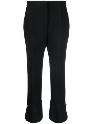 MSGM pressed-crease high-waisted trousers - Black