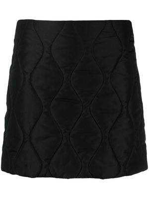 MSGM quilted-effect mini skirt - Black
