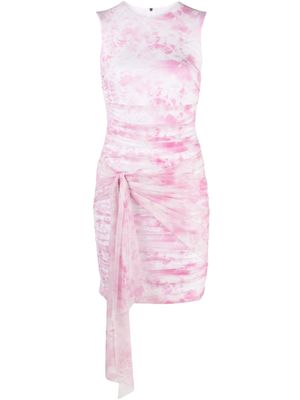 MSGM ruched-detail mini dress - Pink