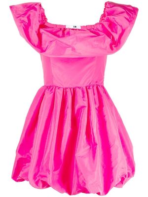 MSGM ruffled off-shoulder puffball dress - Pink