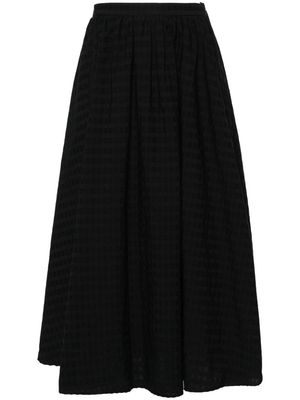 MSGM seersucker-embellished skirt - Black