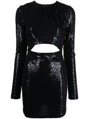MSGM sequin-embellished cut-out dress - Black