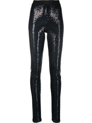 MSGM sequin-embellished leggings - Black