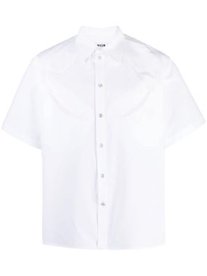 MSGM short-sleeve cotton shirt - White