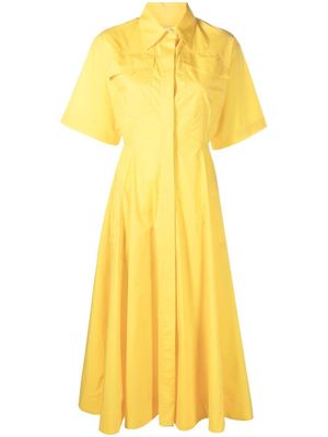 MSGM short-sleeve shirt dress - Yellow