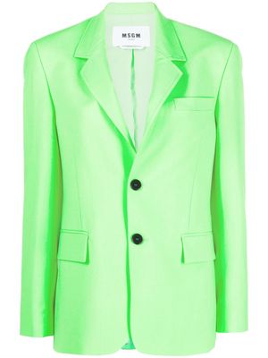 MSGM single-breasted blazer - Green