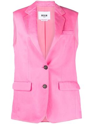 MSGM single-breasted waistcoat - Pink