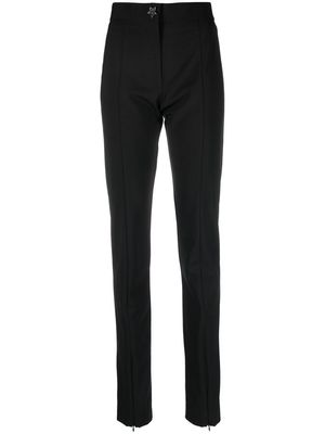 MSGM slit-ankle slim tailored trousers - Black