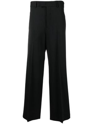 MSGM slit-pocket tailored-cut trousers - Black