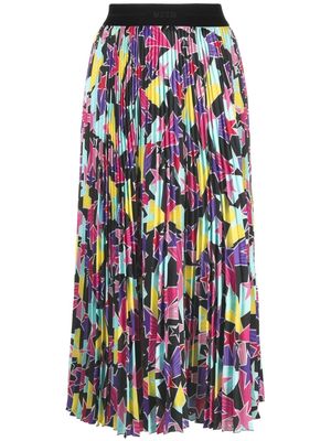 MSGM star-print pleated skirt - Yellow
