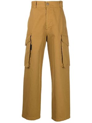 MSGM straight-leg cargo trousers - Brown