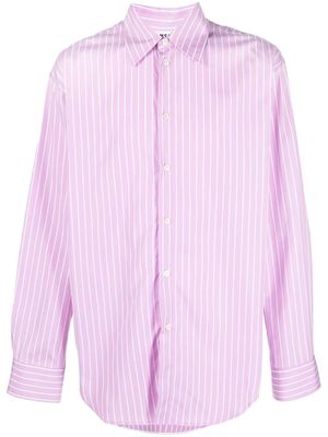 MSGM striped long-sleeve shirt - Pink