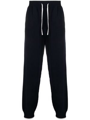 MSGM tapered knit track pants - Blue