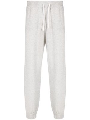 MSGM tapered knit track pants - Grey