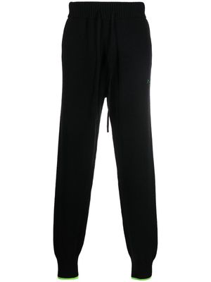 MSGM tapered-leg cashmere-wool joggers - Black