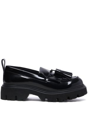 MSGM tassel-detail leather loafers - Black