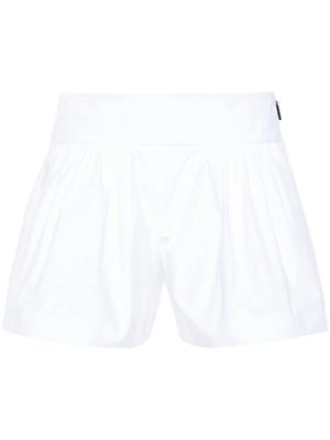 MSGM thigh-length cotton shorts - White