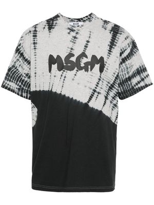 MSGM tie-dye cotton T-shirt - Black