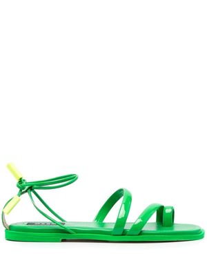 MSGM toe-strap tassel sandals - Green