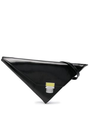 MSGM triangle-shape clutch bag - Black