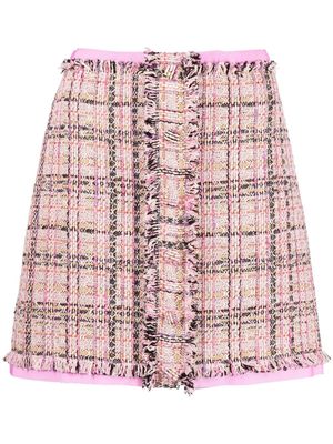 MSGM tweed mini skirt - Pink