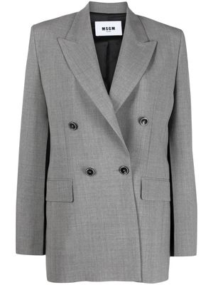 MSGM virgin wool-blend blazer - Grey