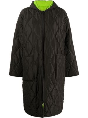 MSGM zip-up padded coat - Black