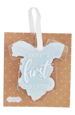 Mud Pie Blue Baby's First Christmas Ornament