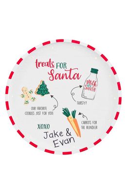 Mud Pie Light Up Christmas Cookie Plate in White