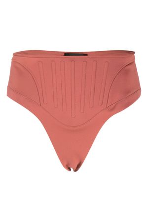Mugler corset bikini thong - Pink