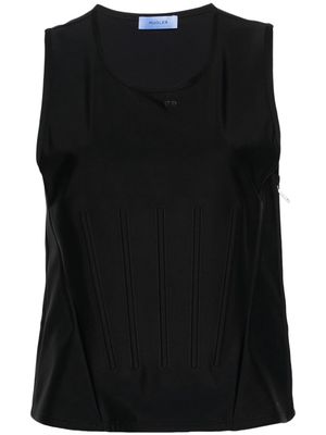 Mugler corset tank top - Black