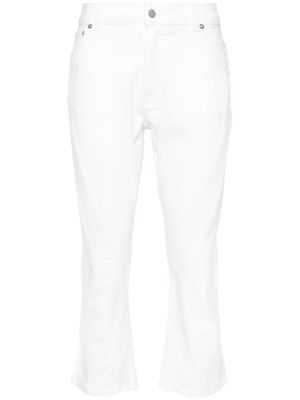 Mugler high-rise cropped jeans - White