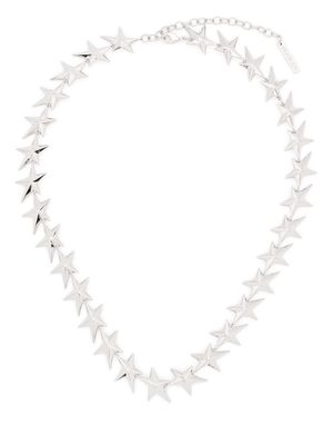 Mugler intertwined star necklace - Silver