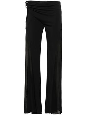 Mugler panelled-design trousers - Black