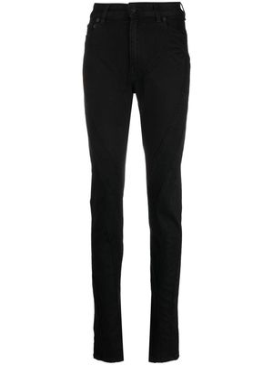 Mugler seam-detail slim-fit jeans - Black