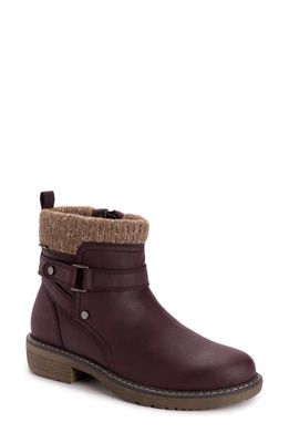 MUK LUKS Garland Gina Bootie - Wide Width Available in Burgundy