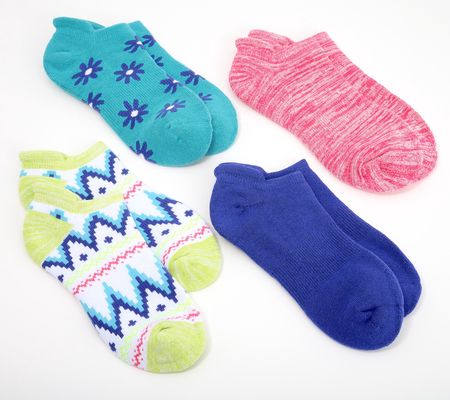 MUK LUKS Set of 4 Ankle Cushion Socks