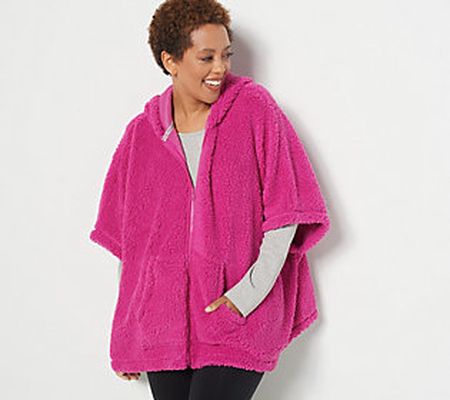 MUK LUKS Sherpa Comfy on the Go Cuddle Cape