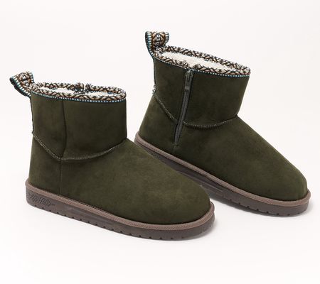Muk Luks Side Zip Winter Boots - Tasha
