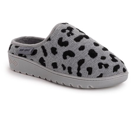 Muk Luks Women's Nony Flyknit Leopard Slipper